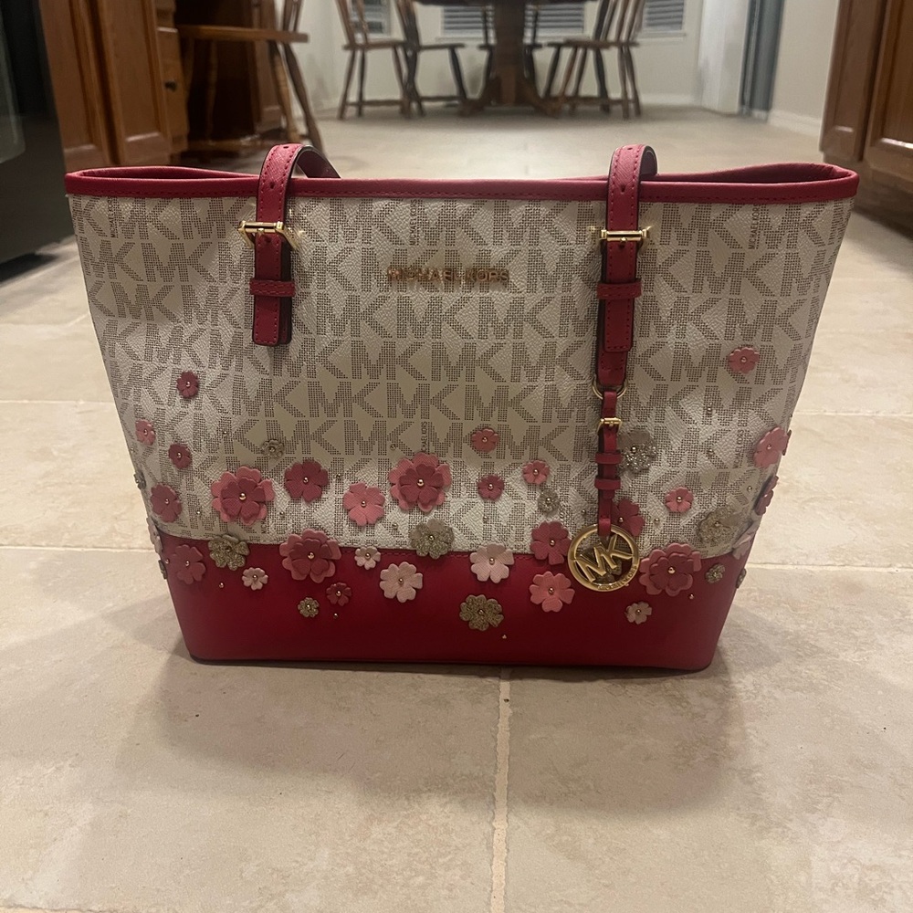 Pink Flower Vintage Michael Kors Purse